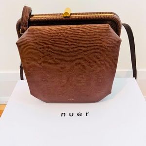Nuer leather crossbody purse